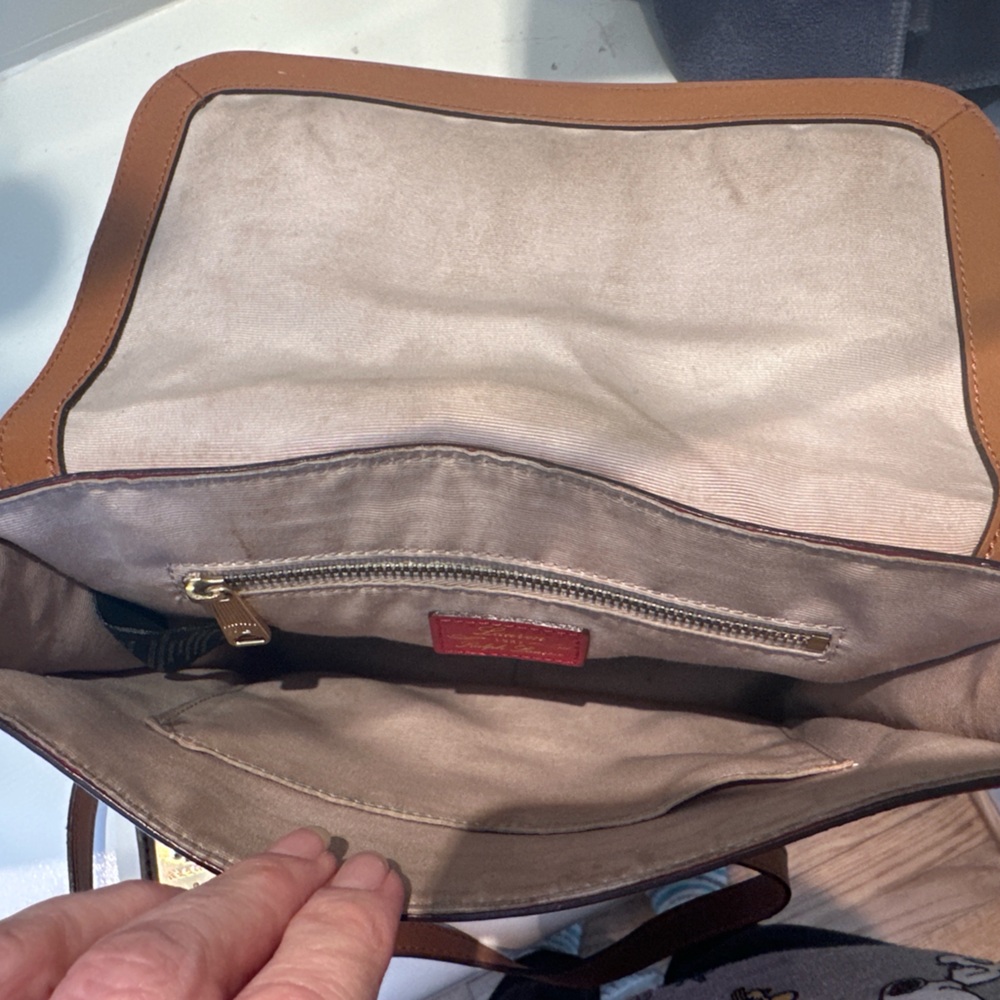 Vintage Lauren Ralph Lauren Leather Crossbody Bag - Picture 8 of 9